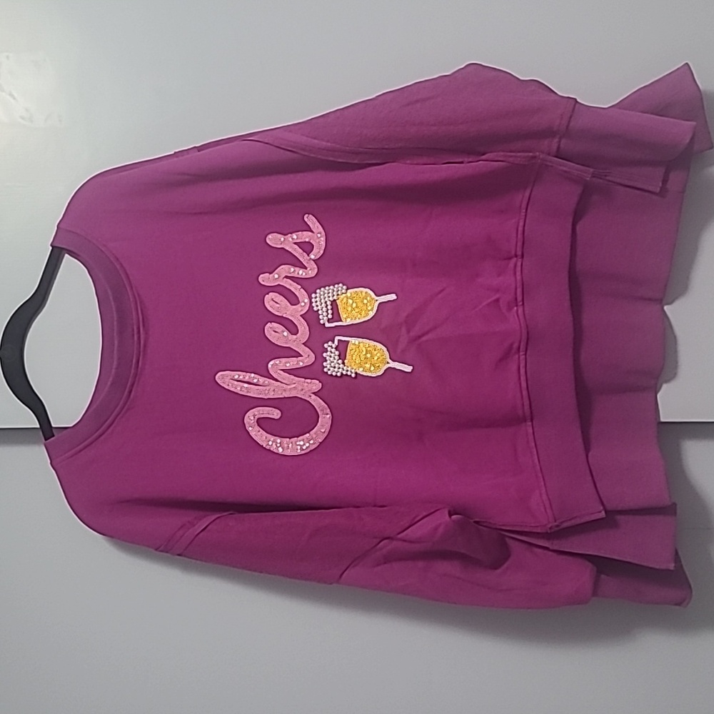 French Terry Longsleeve Pullover Top